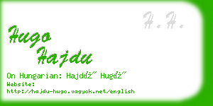 hugo hajdu business card